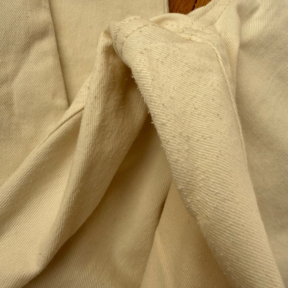 Boden Girlfriend Cream Denim Straight Leg Jeans Size 12 Regular Classic Preppy - Picture 9 of 10